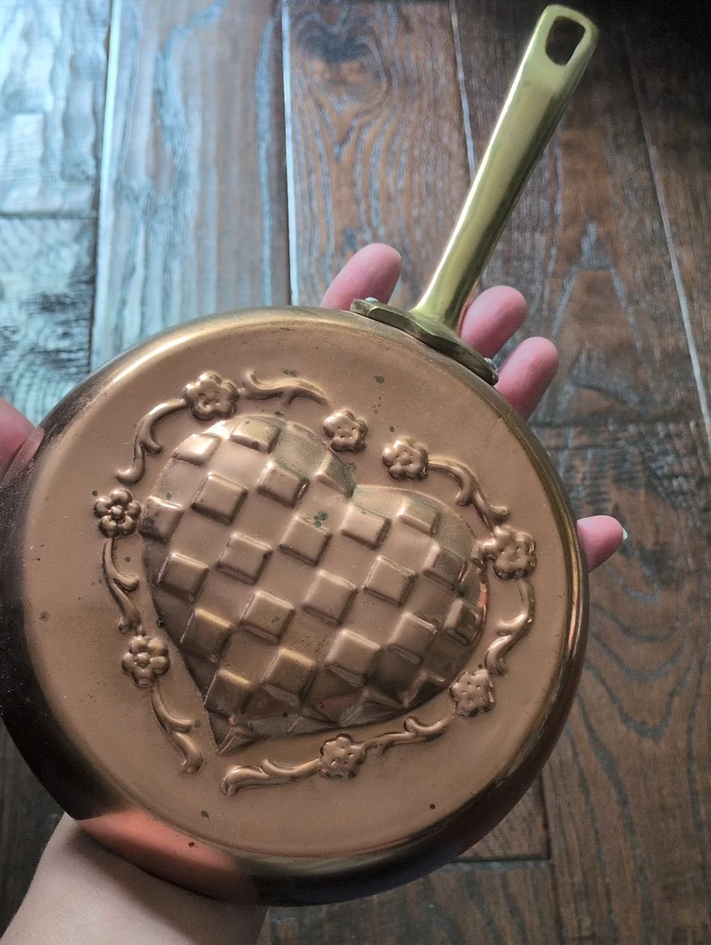 Vintage copper checkered